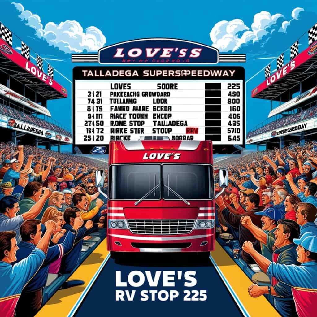 Love's RV Stop 225: Talladega Superspeedway Race Results Unveiled