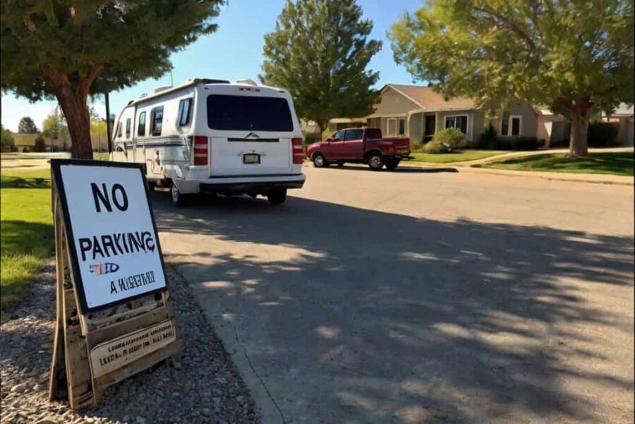 No Parking Signs Impact RV Residents in Local Community