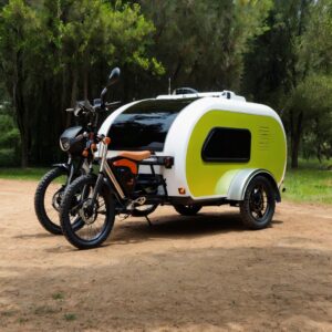 Read more about the article Unique Panoramic E-Trike Micro-Camper Redefines Smart RVs